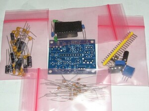 FM ステレオ復調基板kit。　 東芝 TA7343 ：　増幅度＝1。　　自作用基板 P,C,B 。RK-264kit。