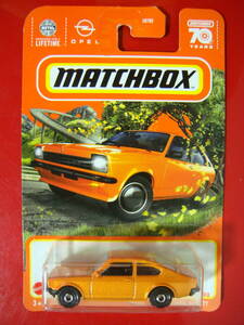 MATCHBOX　１９７５　オペル　カデット　朱色【レアミニカー】