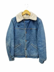 WRANGLER (ラングラー) 古着 80s 90s デニム 裏ボア ランチコート 内脇破れ有 S ブルー メンズ/028