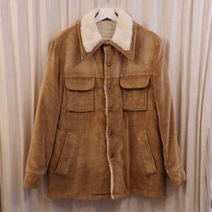 70s vintage corduroy boa ranch jacket 38size コーデュロイ ランチコート