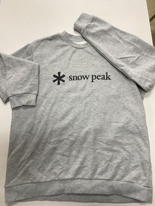 美品★snow peak スノーピーク Logo Sweat Pullover ロゴ スウェット サイズM