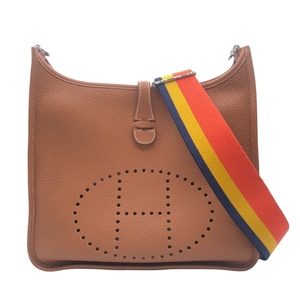 エルメス HERMES エブリン３ PM ゴールド/SV金具 トリヨン ショルダーバッグ レディース 中古