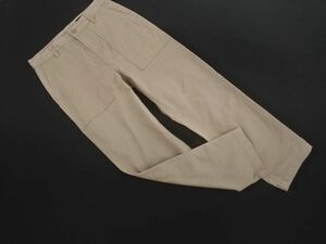 ネコポスOK SHIPS シップス テーパード ベイカー パンツ size34/グレージュ ■■ ☆ efb1 レディース