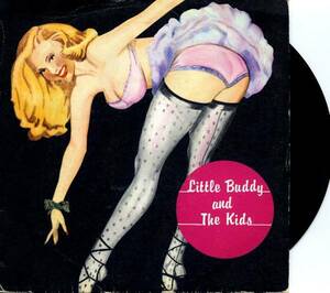 廃盤 EP レコード ★ 超希少!!! メガレア盤 人気!! フランス ネオロカ ★ Little Buddy And The Kids / AT MY FRONT DOOR★ ネオロカビリー