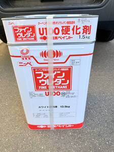 塗料　油性塗料 ホワイト系色 壁 鉄部 木部 ファインウレタンU100　在庫5セット