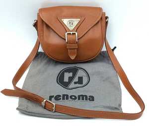 ☆renoma PARIS レザー ショルダーバッグ MADE IN FRANCE☆ レノマ フランス製 れ3015