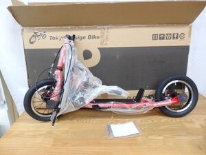 送料無料★1102★【未使用】a.n.design works KickScoot scoot-RR キックボード キックスケーター Rレッド ヤマト200 撮影の為開封