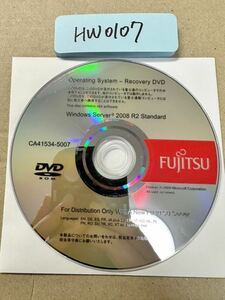 HW0107/中古品/FUJITSU サーバー用Operating System-Recovery DVD Windows Server2008 R2 Standard 64bit CA41534-5007