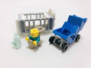 【新品未使用】レゴ　LEGO　ミニフィグ　赤ちゃん　ベビー　ベビーベッド　ベビーカー　抱っこ紐　哺乳瓶