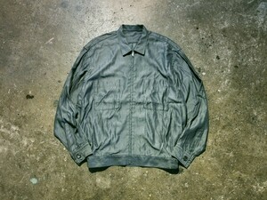 COMME des GARCONS HOMME 80s レーヨンジップアップブルゾン 1980s コムデギャルソンオム