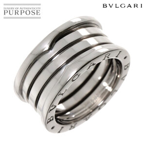 ブルガリ BVLGARI ビーゼロワン 4バンド #57 リング K18 WG ホワイトゴールド 750 B-ZERO1 指輪 Ring 90257818