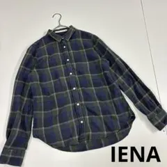 IENA イエナ　シャツ　チェック柄　ショート丈　古着女子