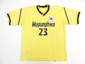 ★ 実使用？90S 00S サッカー韓国リーグ MUGUNGHWA FC ユニフォーム ＃23 J B LEE