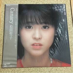 松田聖子 CANARY シュリンク付 帯付 歌詞カード付 レコード LP