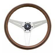 【NARDI/ナルディ】 ステアリング CLASSIC WOOD Line ウッド＆ポリッシュスポーク ディープコーン 350mm [N770]