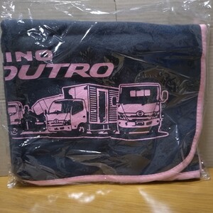 HINO truck Logo フリース ブランケット 日野 グッズ コレクション ロゴ トラック ひざ掛け 非売品 ノベルティ 限定 車 Ninja blanket