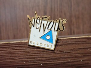 送料無料 Nervous records ピンバッチ ピンバッジ ピンズ