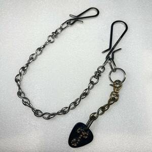 □/Johnny Leather/ジョニーレザー/新品未使用/定価9,000円/ウォレットチェーン/レザーチャーム付き/アクセサリー/ファッション小物/