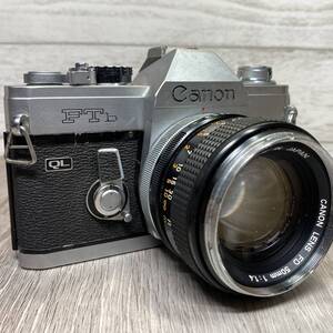 【YH-0904】中古品 Canon キャノン FTb QL シルバー 50mm 1:1.4 一眼レフカメラ フィルムカメラ