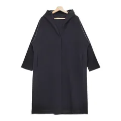 evam eva press wool hooded coat プレスウールフードコート 羽織 定価60500円 E183K063 Cグレー レディース エヴァムエヴァ【中古】5-0110T♪