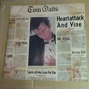 Tom Waits「heartattack and vine」洋LPレコード 1988年ブラジル盤★トム・ウェイツ