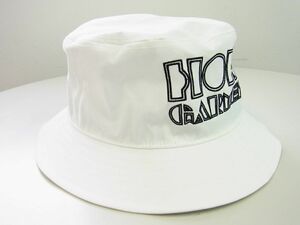 正規★HORN GARMENT ホーンガーメント★Trans Pocket Hat ポケットバケットハットM【HCF-2C-FC08】ホワイト白【本物保証】ビッグロゴ