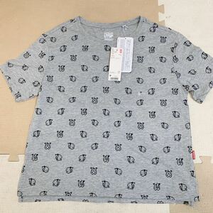 送料無料 新品 未使用 タグ付き UNIQLO ユニクロ Tシャツ ポケモン ポケットモンスター ピカチュウ グレー ドット サイズM半袖Tシャツ