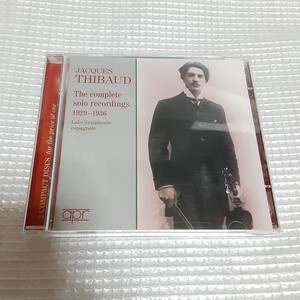 ● apr初盤 2CD ジャック・ティボー　ソロ録音全集　ラロ　スペイン交響曲 1929-36 Thibaud Complete Solo Recordings Lalo apr6003