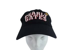 【美品】PEARLY GATES(パーリーゲイツ) キャップ 黒 メンズ フリーサイズ ゴルフ用品 2410-1076 中古