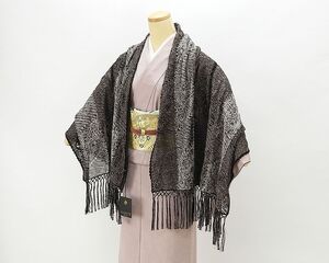 ストール 無月 刺繍ショール シルク 羽織物 日本製 MUGETU ショール 新品 u1002