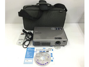 EPSON（エプソン） EMP-740 プロジェクター ランプ点灯時間1391H/0H リモコン・専用バッグ付き★保証付き・本州送料無料★(管理番号F08985)