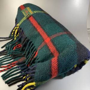 イギリス製極上素材★【TWEEDMILL ツイードミル】英国タータンチェック■超大判マフラー/ブランケット■スコットランド■ピュアウール■