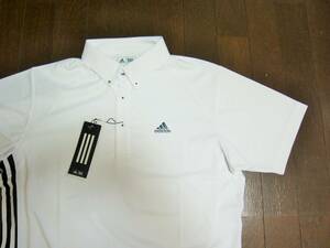 ◇新品　adidas　アディダス　半袖ポロ　ホワイト　ＸＯ◇