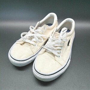 ◇ VANS ヴァンズ カジュアル スケーター シンプル レースアップ スニーカー サイズ22 クリーム レディース E