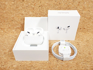 【中古 訳あり】Apple 純正 AirPods Pro MWP22ZA/A ノイズキャンセル Wireless Charging Case 海外版 本体 ※イヤホン異音(PGA671-1)