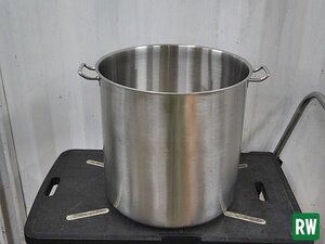 寸胴鍋 40cm IH EBM プロシェフ ステンレス寸胴 蓋無 約50L 両手鍋 業務用 厨房用品 [3-239189-2]