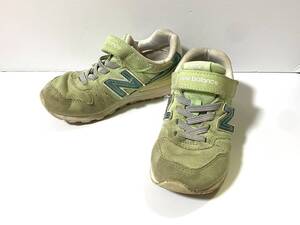 激安! NB New Balance YV996X13 ニューバランス 996 スニーカー グリーン 緑 ミント 黄緑 18cm 男女兼用 運動靴/AS