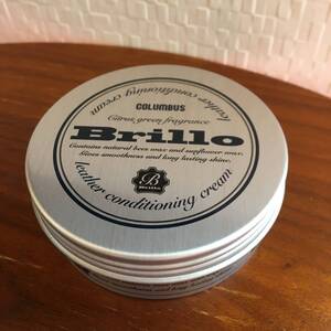 ●送料￥180～★Brillo ブリオレザーコンディショニングクリーム クロス付 革製品の保護 艶出し コロンブス 日本製 (新品)(未開封)(正規品)