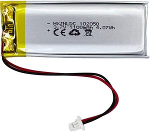 DC 3.7V 1100mAh 102050充電可能リチウムポリマー電池はDIY 3.7-5 V電子製品に適しており、2線電池とL