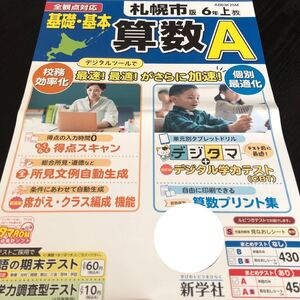 3316 基礎基本算数A 6年 新学社 AB63K25M 小学 ドリル 問題集 テスト用紙 教材 テキスト 家庭学習 計算 漢字 過去問 ワーク 勉強 非売品