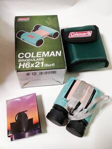 【未使用美品】コールマン Coleman Vixen&Coleman 双眼鏡 コールマンシリーズ コールマンH6×21 サーフ 14552-2