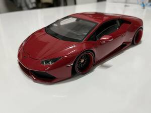 1/18 LAMBORGHINI ランボルギーニ ウラカン足回り改造品 LP610-4 　メタリックレッド