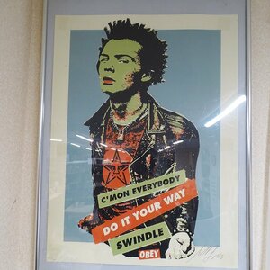 OBEY x Sid Vicious Shepard Fairey OBEY THE GIANT オベイ x シド・ヴィシャス シルクスクリーンポスター 限定200枚 シェパードフェアリー