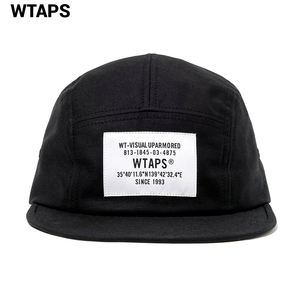 新品【WTAPS 242HCDT-HT01 T-5 01 / CAP / COTTON. SATIN BLACK オーガニックコットン バックサテンを使用した5パネルキャンプキャップ】