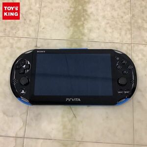 1円〜 動作確認/初期化済 箱無 PSVITA PCH-2000 ブルー/ブラック 本体