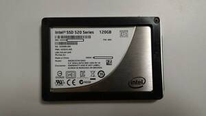 ((使用時間601時・1個限定！)) intel SSD 520 Series 120GB MLC 2.5inch SSDSC2CW120A3 SATA