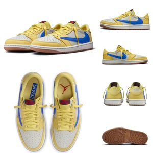 【国内SNKRS　29.5】TRAVIS SCOTT × NIKE WMNS AIR JORDAN 1 LOW OG CANARYエア ジョーダン 1 LOW x トラヴィス スコット