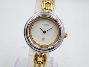 29198Ah②【1円スタート】GUCCI グッチ 稼動品 11/12 チェンジベゼル レディース 時計 クオーツ ケース26mm