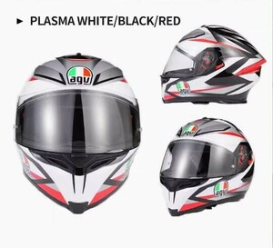 入手困難 AGV エージーブイ K-5 S PLASMA WHITE BLACK/RED フルフェイスヘルメット