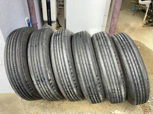 225/80R17.5 (123/122L) ダンロップ SP330K 中古6本 2018年製　兵庫県引き取り可能　西濃運輸着払い可能